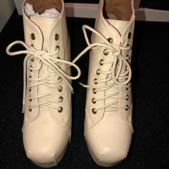 Laceup Platform Booties - Picture 2 of 7